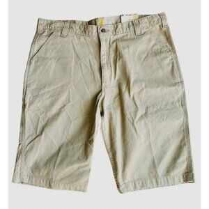 Carhartt Men NWT Rugged Flex Khaki Cotton Cargo Short Relaxed Fit Workwear 40X13